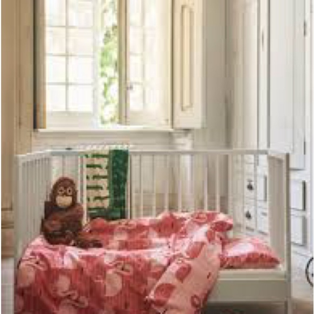 IKEA RÖRANDE Flamingo Crib Duvet Cover – 100% Cotton, Machine Washable - Picture 3 of 3